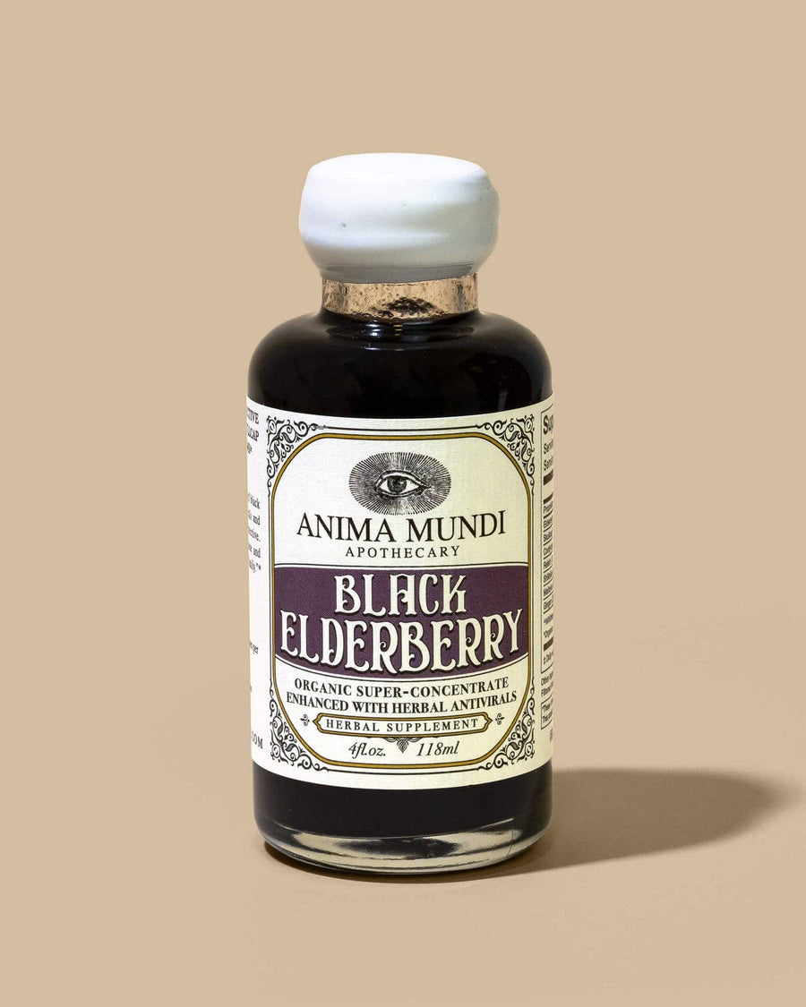 Anima Mundi Apothecary - BLACK ELDERBERRY Elixir | Organic Antivirals: 4 oz.