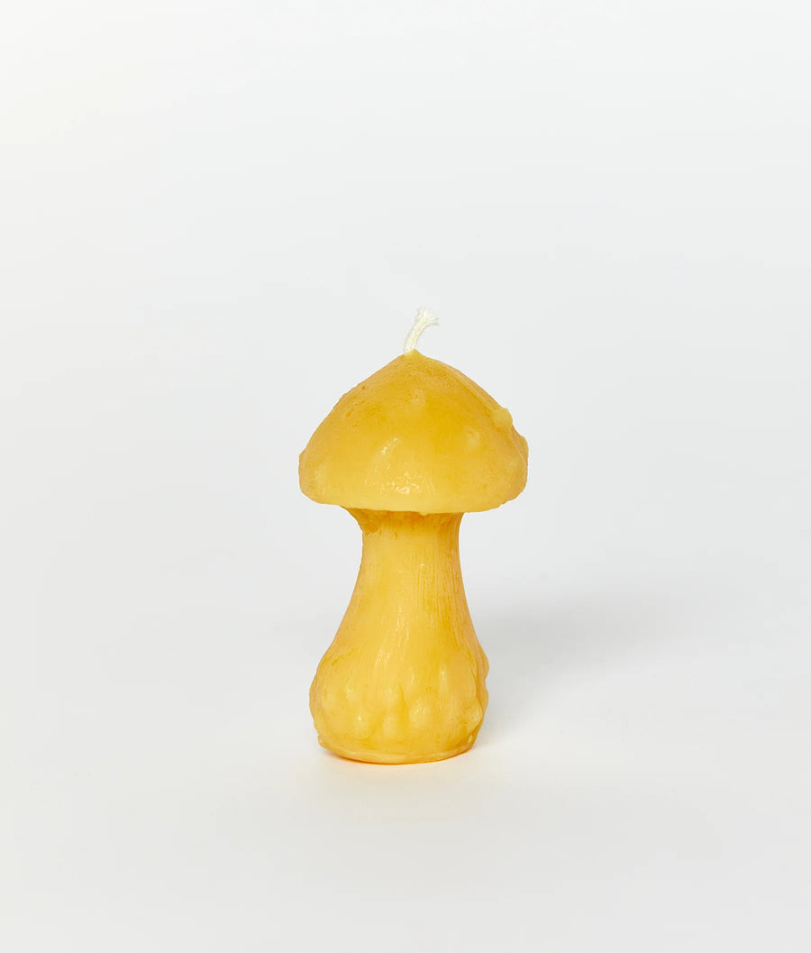 Mushroom Beeswax Candle